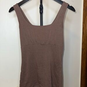 Women's Brown Sleeveless Top